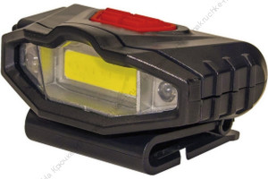 Фонарь для кепки "СИБИРСКИЙ СЛЕДОПЫТ-Протон", 1 COB + 2 LED, аккум. 220В, USB/200/