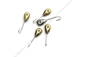 Мормышка паяная ЯМАН Уралка с лыской, вес 0,42 г, латунь