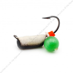 Мормышка Столбик фосфорный кошачий глаз №2 0,5гр