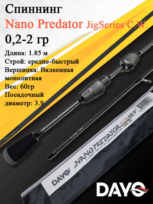 Спиннинг Dayo Nano Predator JigSeries 2 Спиннинг Dayo Nano Predator JigSeries 2