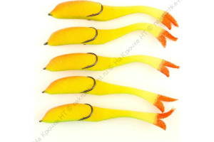 Поролоновая рыбка YAMAN Devious Minnow на двойнике, р. 135 мм, цвет 21 UV