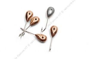 Мормышка паяная ЯМАН Уралка с лыской, вес 0,42 г, медь