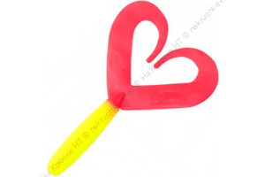 Твистер YAMAN PRO Loop-Two, р.4 inch, цвет  #06 - Chartreuse/red