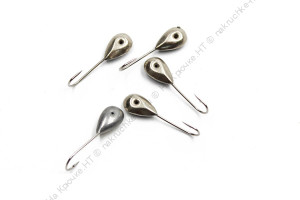 Мормышка паяная ЯМАН Уралка с лыской, вес 0,42 г, никель