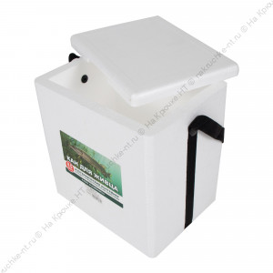 Контейнер изотермический рыболовный универ. КАН ДЛЯ ЖИВЦА из пенопласта, 8,5 л