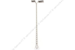 Отвод витой боковой "Яман", нерж. 15 см