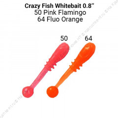 Whitebait 0.8" 16-20-50/64-6 Силиконовые приманки Crazy Fish