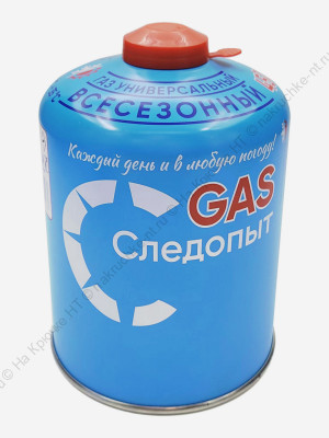 Газ для порт. плит "СЛЕДОПЫТ", метал. баллон, 450гр. резьб., (всесезонный) РОССИЯ/12/