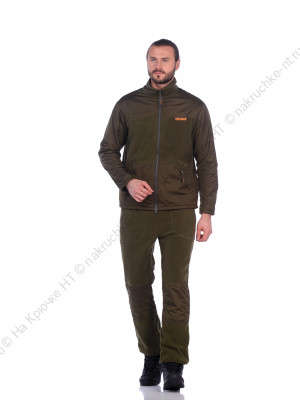 Костюм демисезонный Пикник-ЛЮКС цвет Хаки ткань Флис (Размер: 52-54, Рост: 182-188)