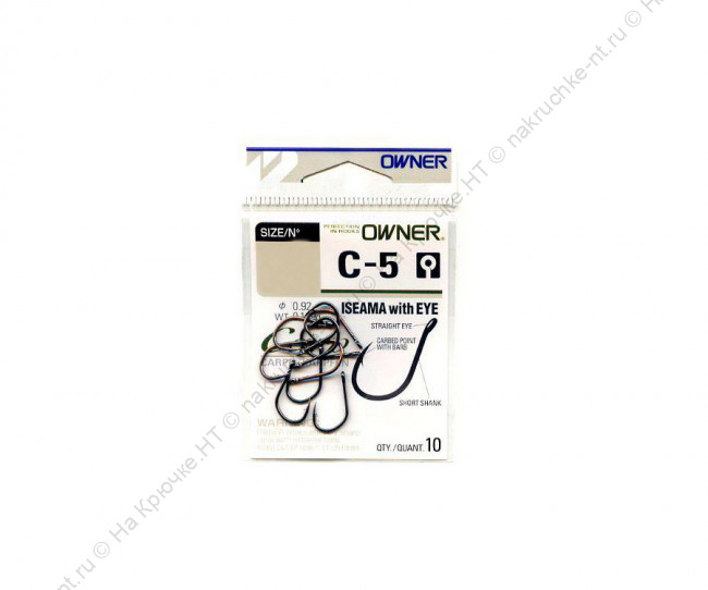 OWNER Крючок Carp Izeama with EYE №1 7 шт 2
