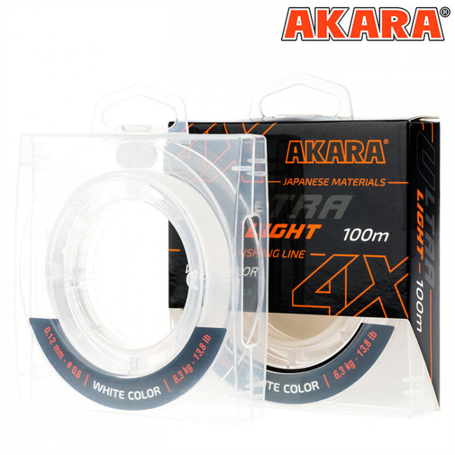 Шнур Akara Ultra Light White 100 м 0,06