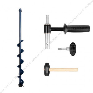 Комплект Шнек для шуруповерта ALTAY ENERGY 130R +адаптер АШ20ПС +молоточек (T-SAE130R-ASH20) Тонар