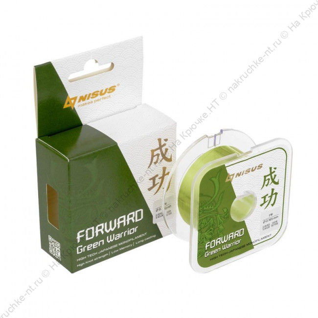 Леска FORWARD Green Warrior 0,165mm 100m Nylon (N-FGW-0165-100) Nisus