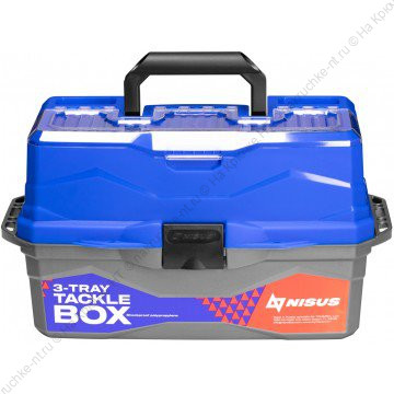 Ящик для снастей Tackle Box трехполочный NISUS синий 3