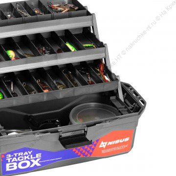 Ящик для снастей Tackle Box трехполочный NISUS синий 4