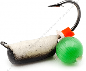 Мормышка вольфрам Столбик с фосфором + Кошачий глаз 0.7гр, 2.5мм