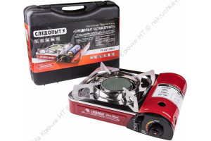 Плита наст. газовая "СЛЕДОПЫТ - UltraEffect", керам. (с переходником)