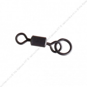 FLAGMAN Вертлюг с кольцом Flat Feeder Rings Swivels №4 5шт