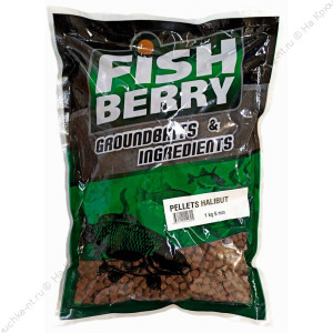 FISHBERRY Пеллетс карповый  (палтус, цв. -бордовый) 6мм - 1 кг