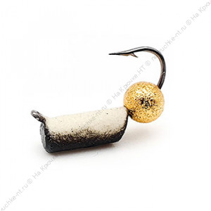 Мормышка вольфрамовая Volfram37 Столбик с фосфором + "Звездная пыль" d-2,5 0,7гр