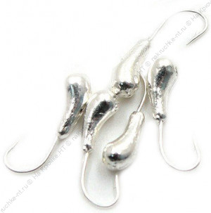 Мормышка "ЯМАН" уралка с отв.,цв.SILVER PLATED, d 3, вес 0,3 г