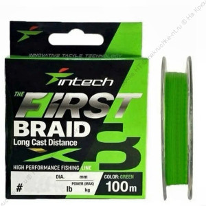 Intech  First Braid X8 100m # 1.0 / 0.165mm (GREEN)