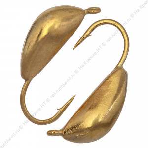 Мормышка вольфрамовая "Condor", Банан d 2,0 мм, вес 0,3 гр, золото