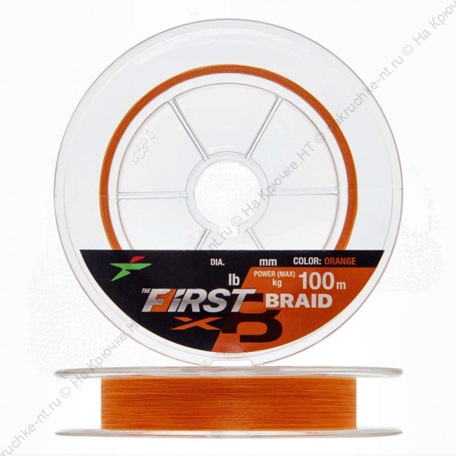 Intech First Braid X8 100m 0.6 0.128mm (Orange) 3 Intech First Braid X8 100m 0.6 0.128mm (Orange) 3