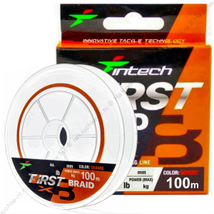 Intech  First Braid X8 100m #0.8 / 0.148mm (Orange)
