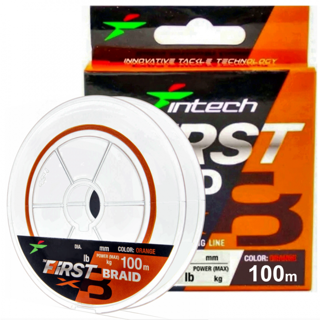 Intech  First Braid X8 100m 0.6  0.128mm (Orange) 1