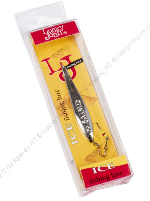 Блесна вертикал. зим. Lucky John S-2-Z с цеп. и кр. 03.5г S блистер