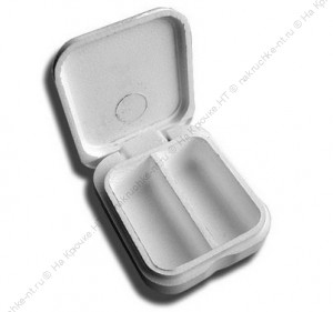 Мотыльница SLAVA прямоугольная двухкамерная, 70х60х30мм, пенопласт повышенной прочности