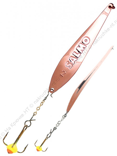 Блесна вертикал. зим. Lucky John S-2-Z с цеп. и тр. 04.0г C блистер 1