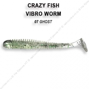 VIBRO WORM 3-50-7-1 Силиконовые приманки Crazy Fish