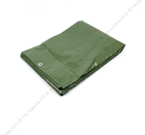 Тент универсальный СЛЕДОПЫТ 4x6 м, 120 гр/кв.метр, УФ-покрытие, усиленные углы, зеленый/8/6/