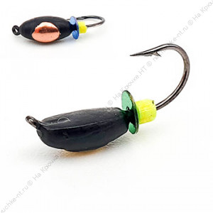 Мормышка вольфрамовая Нимфа с медной коронкой d-3,0 0,5гр