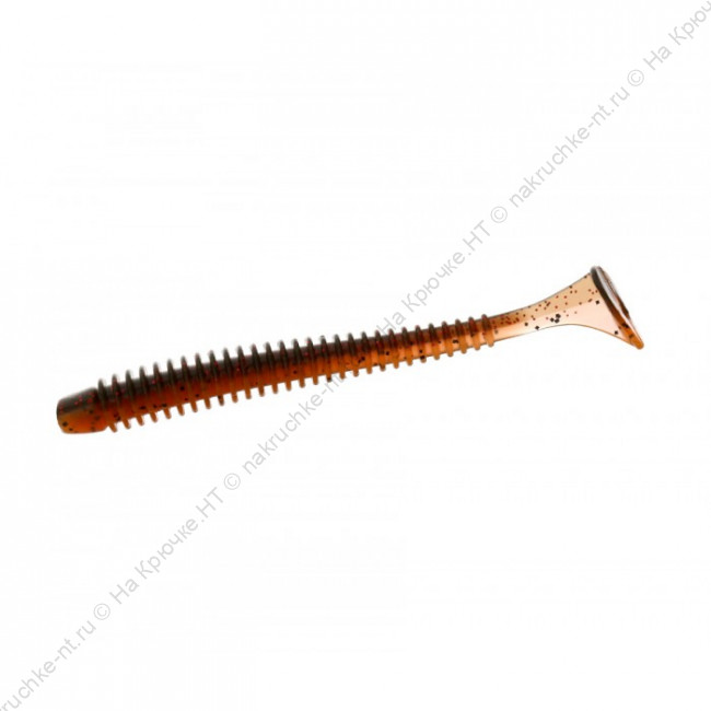 FLAGMAN Виброхвост Mystic Fish 4 1302 Black Orange 10см 4шт