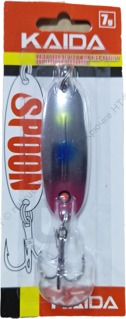 Набор 6шт. колеблющихся блесен KAIDA SPOON 7гр.