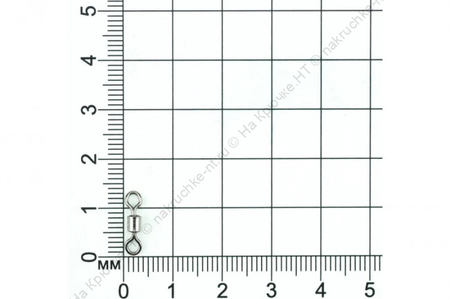 Вертлюг Namazu ROLLING RIBBED SWIVEL, латунь, цв. BN, р. 6, test-19 кг (уп.10 шт) 2