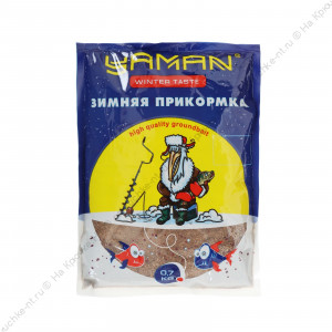 Прикормка Yaman Winter Taste Плотва зимняя увлажненная (кокос), цв. чёрный, 700 г
