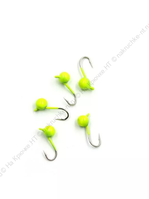 Мормышка вольф"ЯМАН"Шар с ушк, р.3, вес 0,30 цв.лимон