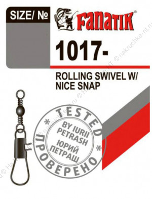 застежка с вертлюгом Fanatik 12 тест 5 кг