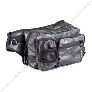 Сумка рыболовная "Yaman" Fishing Hip Bag, 28х21х17 см, цв. серый камуфляж