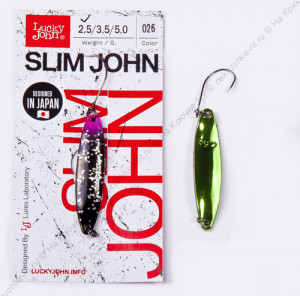 Блесна колеб. Lucky John SLIM JOHN длин.37мм/02.5г 026