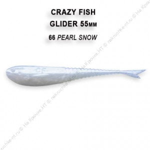 GLIDER 2,2" 35-55-66-6-F плавающие Силиконовые приманки Crazy Fish