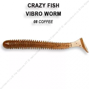 VIBRO WORM 3-50-8-5 Силиконовые приманки Crazy Fish