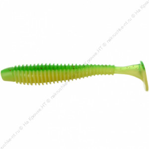 FLAGMAN Виброхвост Mystic Fish Fat 2" #1527 Lime/Lime Chartreuse 5см
