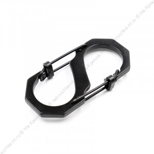 Карабин "СЛЕДОПЫТ" 5,5 см, двойной, сталь