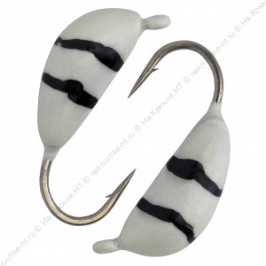 Мормышка вольфрамовая "Condor", Банан d 2,0 мм, вес 0,3 гр, фосфор-винт