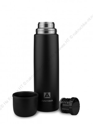 Термос Arctica 102-1000-BKT для напитков 1000мл (черный песок, матовый)